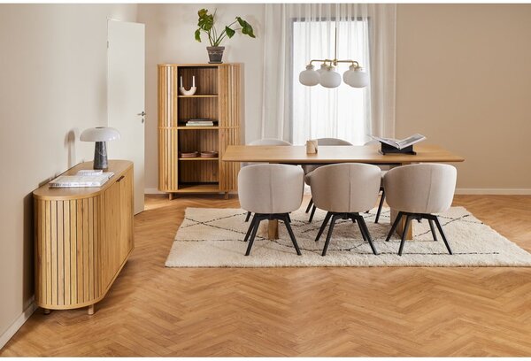 Трапезна маса с дъбов плот 100x210 cm Colima – Actona