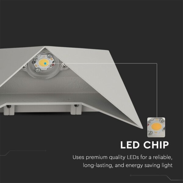 LED Екстериорен аплик LED/5W/230V 4000K IP65 сив