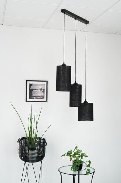 Brilagi - Полилей TUBES 3xE27/15W/230V черен на кабел