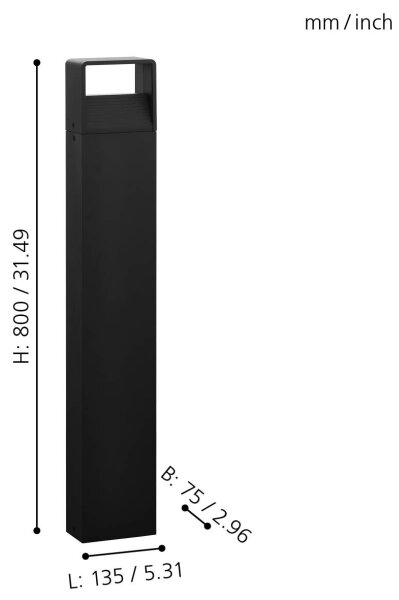 Eglo 98272 - LED Екстериорна лампа DONINNI LED/6W/230V IP44