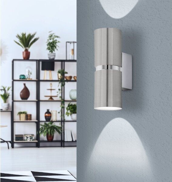 Eglo 96261 - LED Стенна лампа PASSA 2xGU10/3.3W/230V кръгла