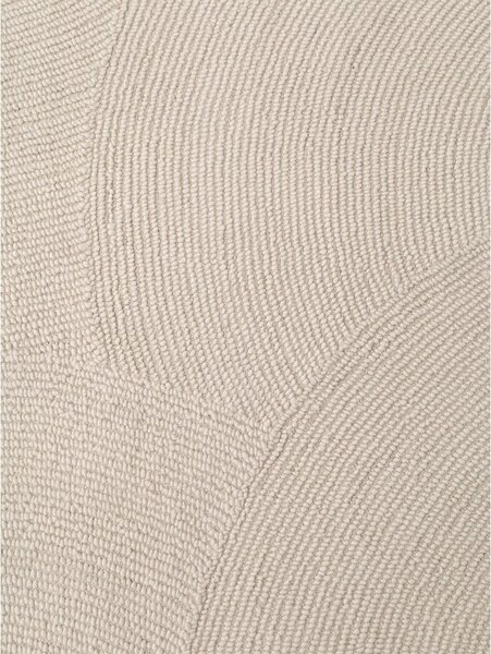 Ръчно изработен вълнен килим в светло естествен цвят 80x150 cm Calmio – Hanse Home