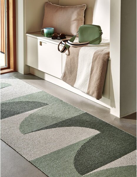 Зелен килим за открито и закрито 70x90 cm Hill Army Misty Mint – Pappelina