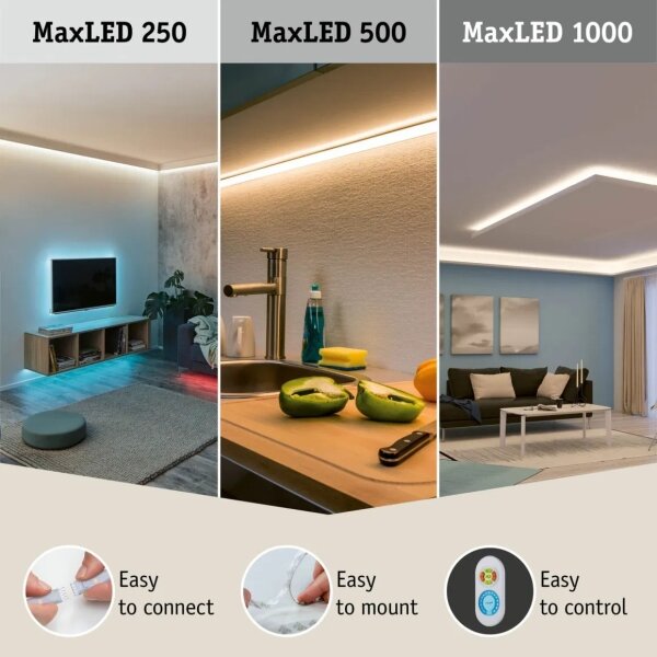 Paulmann 70623 - LED/10W IP44 Димируема лента за баня MAXLED 1,5 m 2700-6500K 230V+RC