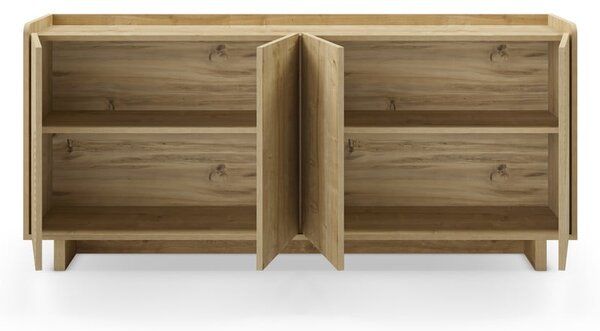 Скрин от дъбов декор в естествен цвят 180x80x40 cm Daira – Marckeric