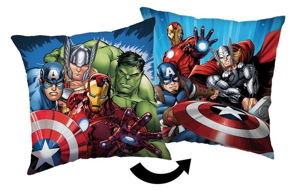 Детска възглавница от флийс 40x40 cm Avengers "Heroes" – Jerry Fabrics