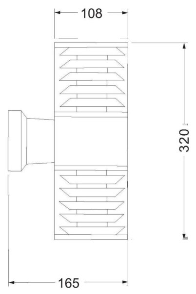 Maytoni O576WL-02GR - Екстериорен аплик BRONX 2xE27/60W/230V IP54 антрацит