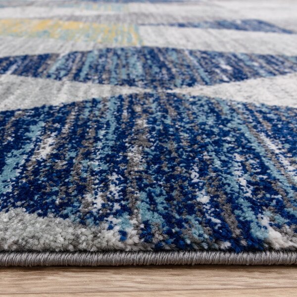 Син килим 120x170 cm Muse Harlequin Blue – Asiatic Carpets
