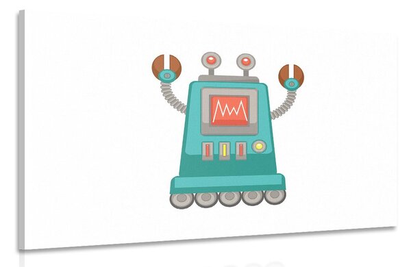 Картина на платно – За детски любители на роботи