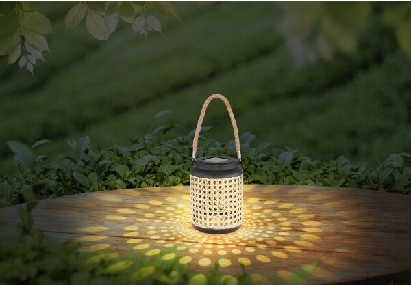 Globo 33668 - LED Соларна лампа SOLAR LED/0,06W/3V 3000K IP44 бамбук