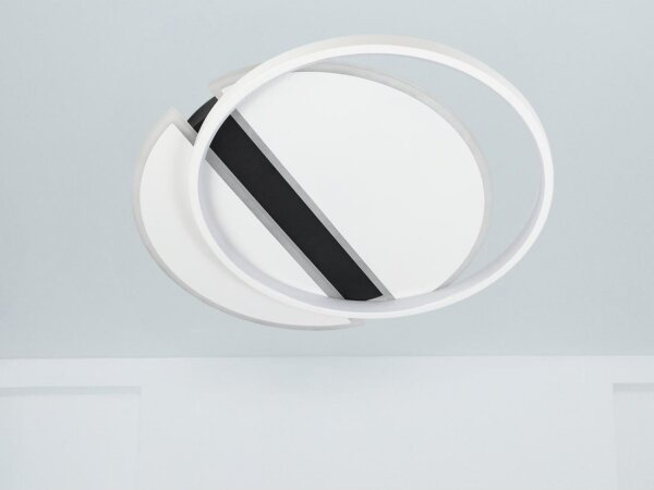 LED Димируем плафон LED/80W/230V 3000-6500K бял + дистанционно управление