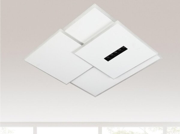 LED Димируем плафон LED/95W/230V 3000-6500K бял + дистанционно управление