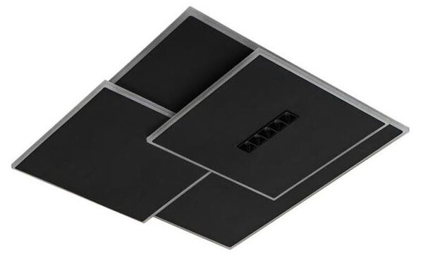 LED Димируем плафон LED/95W/230V 3000-6500K черен + дистанционно управление