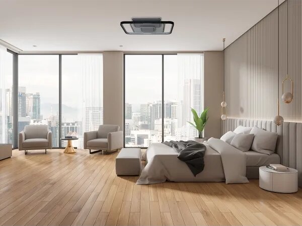 LED Димируем плафон LED/110W/230V 3000-6500K бял + дистанционно управление