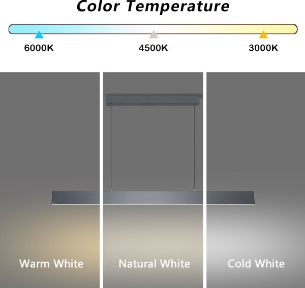 Brilagi - LED Димируем пендел SLIMLINE LED/40W/230V 3000-6000K антрацит + д.у