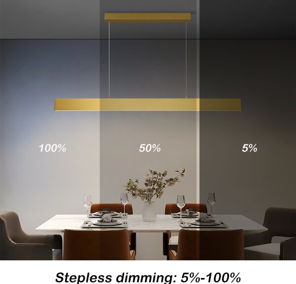 Brilagi - LED Димируем пендел SLIMLINE LED/40W/230V 3000-6000K златист + д.у