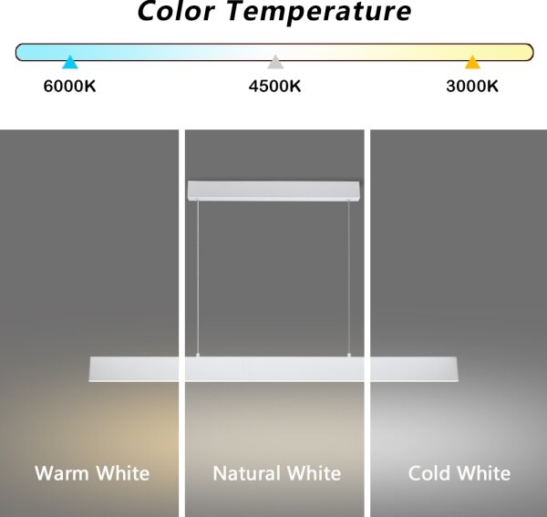 Brilagi - LED Димируем пендел SLIMLINE LED/40W/230V 3000-6000K бял + д.у