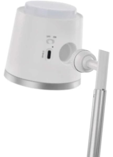 LED регулируема настолна лампа 4в1, 6W, 3.7V, 3000K/4000K/6500K, бяла
