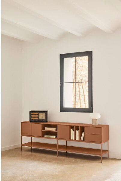Черна маса за телевизор 220x74x45 cm Platt – Teulat