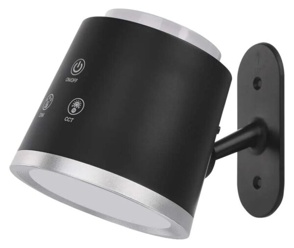 LED регулируема презареждаема настолна лампа 4в1 LED/6W/3,7V 3000-6500K черна