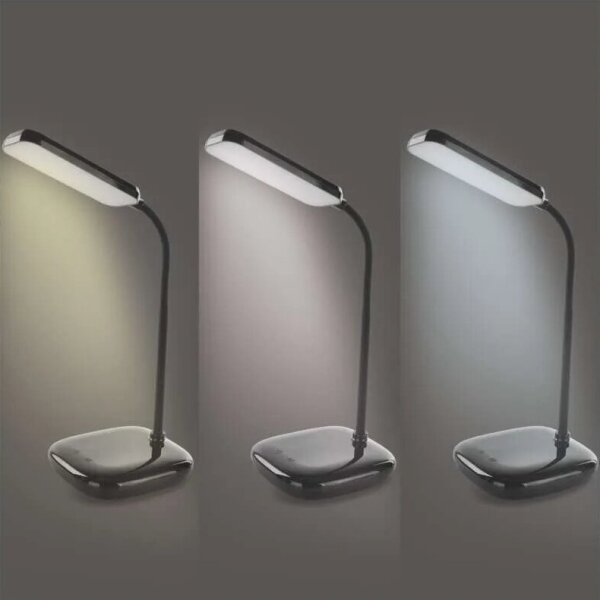 LED Димируема гъвкав настолна лампа LED/12W/230V 3000K/4000K/6500K черен