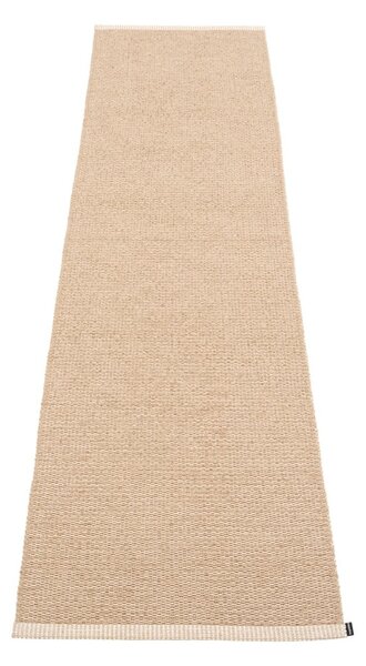 Бежова пътека за открито и закрито 60x250 cm Mono Light Nougat – Pappelina