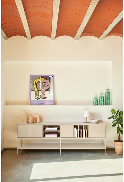 Черна маса за телевизор 220x74x45 cm Platt – Teulat
