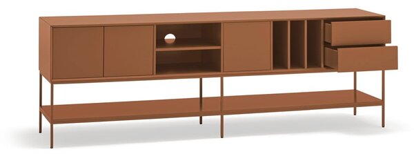 Маса за телевизор в тухлен цвят 220x74x45 cm Platt – Teulat