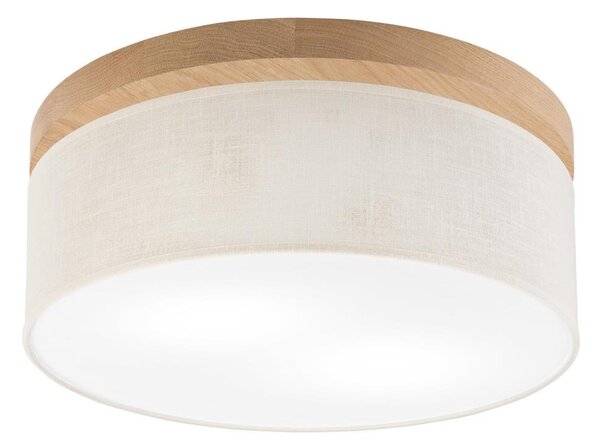 Brilagi - LED Плафон BELLADONNA 2xE27/15W/230V Ø 40 см кремав/дъб