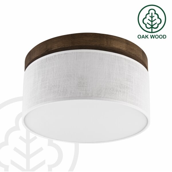 Brilagi - LED таванно осветително тяло BELLADONNA 1xE27/15W/230V, Ø30 см, бяло/д