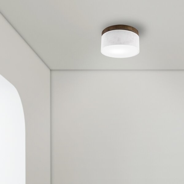 Brilagi - LED таванно осветително тяло BELLADONNA 1xE27/15W/230V, Ø30 см, бяло/д
