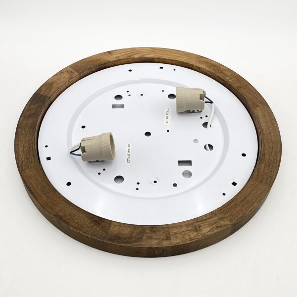 Brilagi - LED таванно осветително BELLADONNA 2xE27/15W/230V, Ø40 см, бяло/дъб