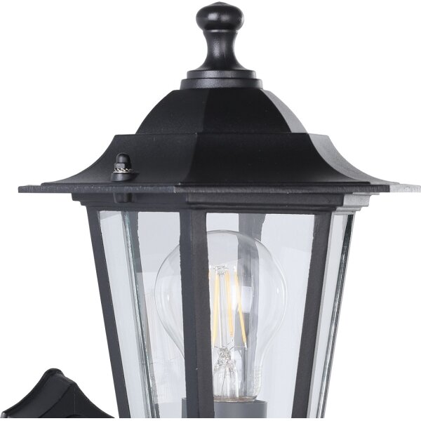 EGLO 22468 - Екстериорна Стенна лампа LATERNA 4 1xE27/60W черна