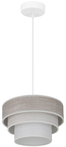 Brilagi - Пендел ALASKA LUNETA 1xE27/15W/230V Ø 25 см сив/кремав