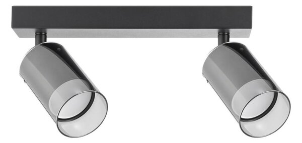 Zuma Line 2211BD-2-BK - Спот REN 2xGU10/50W/230V черен/сив