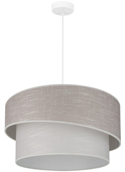 Brilagi - Пендел DOVER SHINE 1xE27/15W/230V Ø 50 см сив/кремав