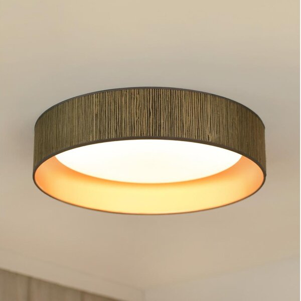 Brilagi - LED таванно осветление BOSTON ROLLER LED/24W/230V пр. 45 см кафяво/зла