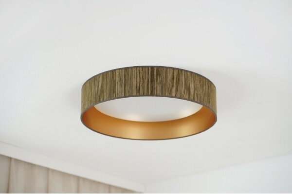 Brilagi - LED таванно осветление BOSTON ROLLER LED/24W/230V пр. 45 см кафяво/зла
