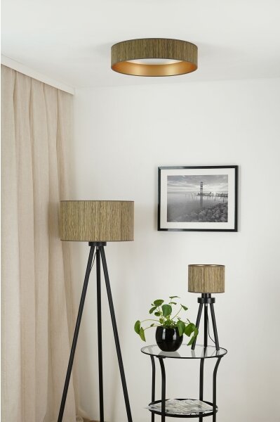 Brilagi - LED таванно осветление BOSTON ROLLER LED/24W/230V пр. 45 см кафяво/зла