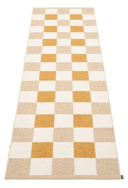 Пътека за открито и закрито в цвят жълта охра и бежова 70x240 cm Pix Vanilla Ochre – Pappelina