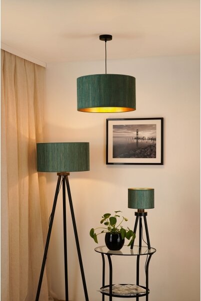 Brilagi - Полилей BOSTON ROLLER 1xE27/15W/230V, Ø 45 см, зелен/злато