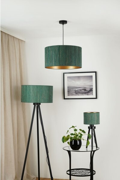 Brilagi - Полилей BOSTON ROLLER 1xE27/15W/230V, Ø 45 см, зелен/злато