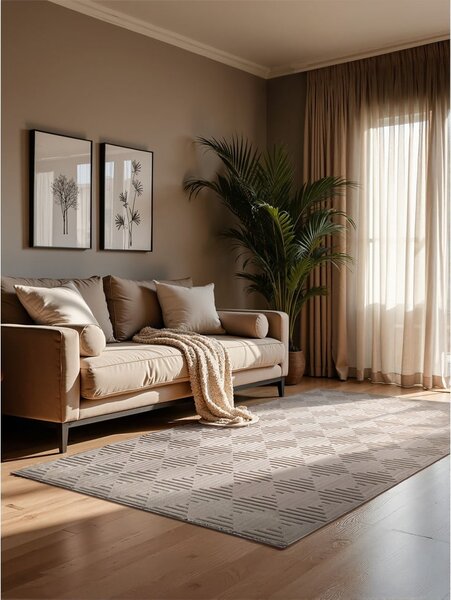 Бежов килим 120x170 cm Perles Tourmaline – Elle Decoration