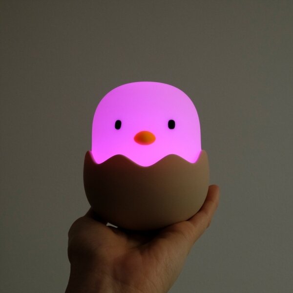 MegaLight - LED RGB регулируема детска лампа EGGY EGG LED/5V с док зарядно