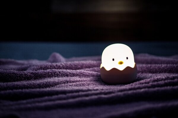 MegaLight - LED RGB регулируема детска лампа EGGY EGG LED/5V с док зарядно