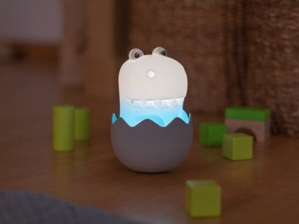 MegaLight - LED RGB Димируем акумулаторен детски докосване лампа DIGGY DINO LED/5V