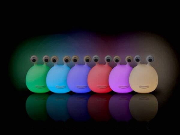 MegaLight - LED RGB Димируем акумулаторен детски докосване лампа MOMO MOON LED/5V