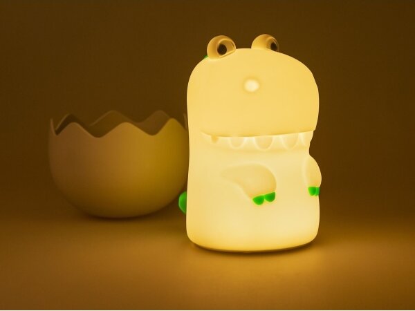 MegaLight - LED RGB Димируем акумулаторен детски докосване лампа DIGGY DINO LED/5V