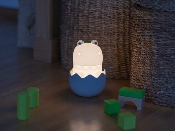 MegaLight - LED RGB Димируем акумулаторен детски докосване лампа DIGGY DINO LED/5V