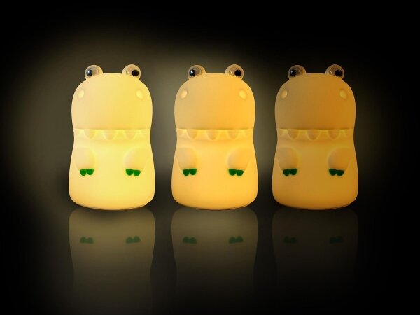 MegaLight - LED RGB Димируем акумулаторен детски докосване лампа DIGGY DINO LED/5V